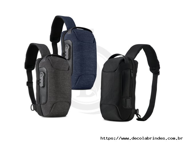 Mochila de Ombro USB Anti-Furto - DEC 04058