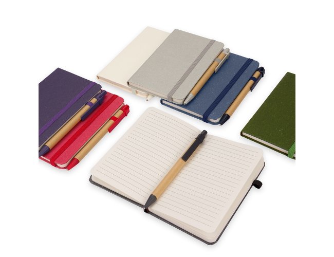 Caderneta Palha de Trigo com Caneta - Modelo DEC 08288