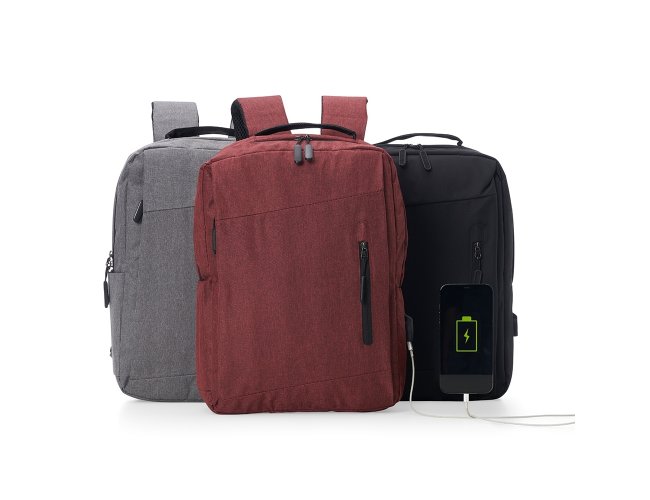 Mochila de Nylon USB 18L - Modelo  DEC 11329