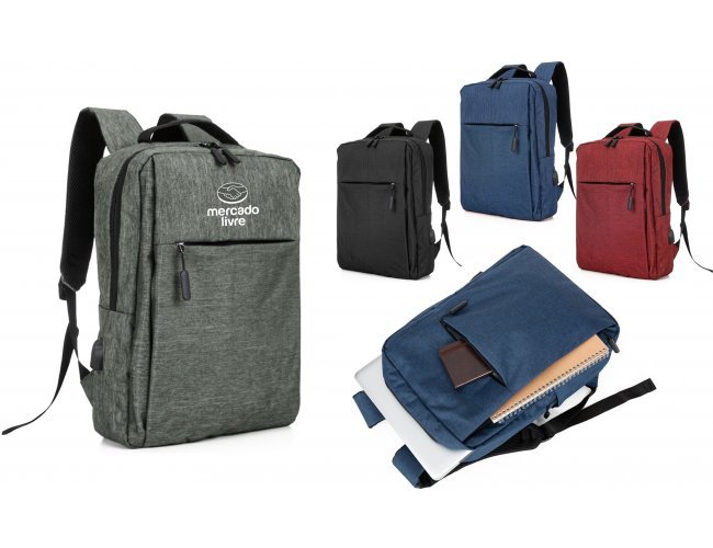 Mochila de Nylon 19L USB - Modelo DEC 01320