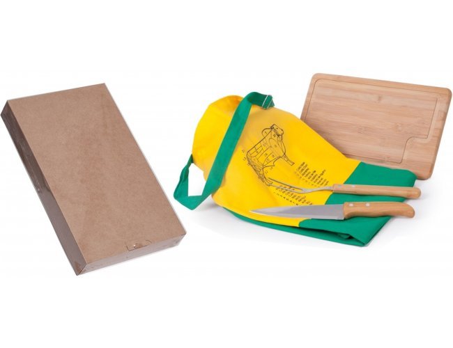 Kit Churrasco com avental - Modelo DEC 18933