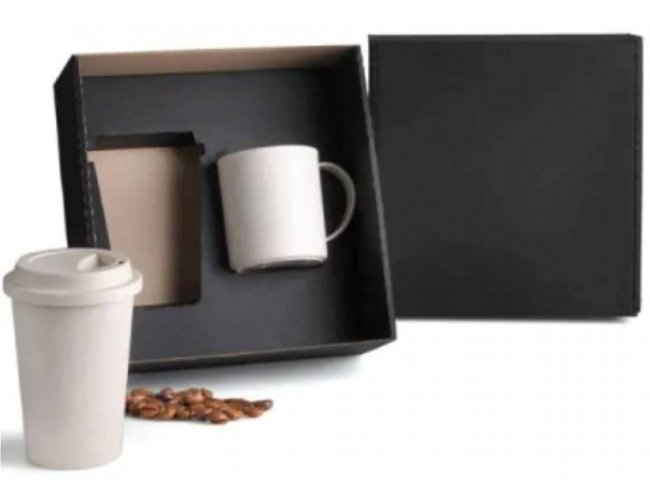 Kit copo e Caneca de fibra de Bambu - Modelo DEC 90160