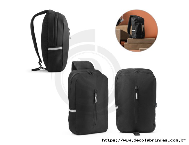 Mochila   tiracolo em 300D rPET - Modelo DEC 92191