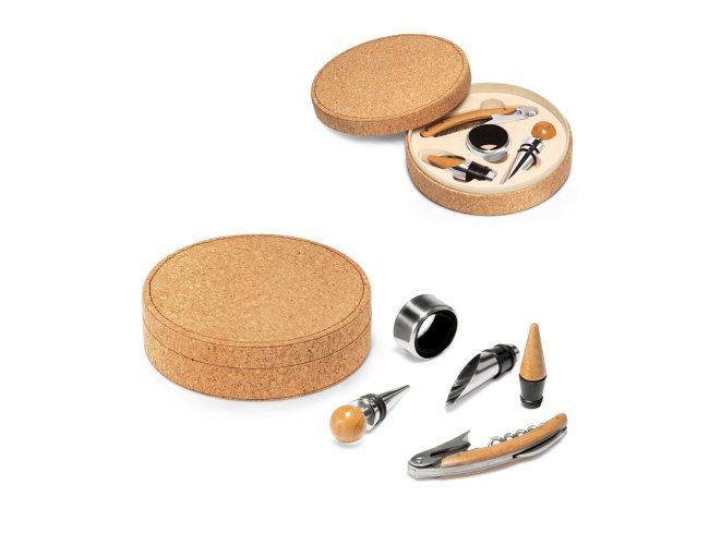 kit Vinho - Conjunto para vinho. Cortia Modelo DEC 94119