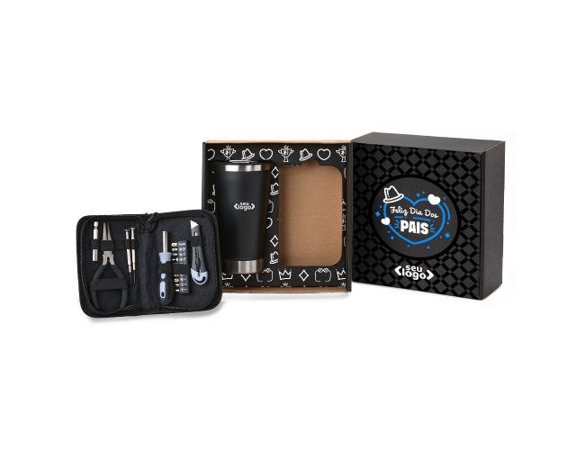 Kit Copo Trmico E Conjunto De Ferramentas 17 Peas - Modelo DEC 90406
