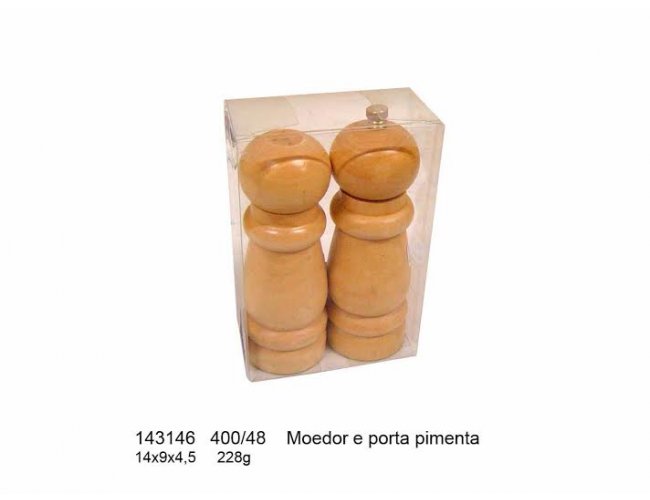 Moedor e Porta Pimenta - Modelo DEC 143146 Madeira
