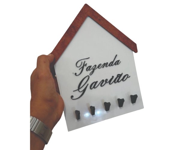 Porta Chaves formato Casa de Acr�lico DEC 0051